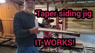 3rd Times a Charm DIY taper siding jig forest tree portablesawmill [upl. by La Verne361]