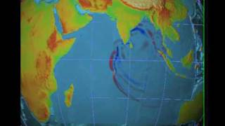 NOAA 2004 Indian Ocean Tsunami Simulation [upl. by Eitsrik]