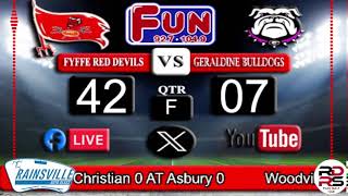 Fyffe High School vs Geraldine  Friday October 25 2024  FUN 927 FM HD2s LIVE Radio Broadcast [upl. by Ahsok]