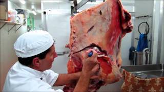 Part 2  How to bone a Forequarter of Beef demonstration by Master Butcher Michael Cross [upl. by Amabil]