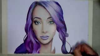 Jenna Marbles  SPEED DRAWING [upl. by Crockett]