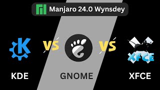 Manjaro 24  KDE vs GNOME vs XFCE  RAM Consumption [upl. by Hutner193]
