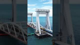 The CRS Speed Trial across the newly Built Pamban Bridge Today 14th November 2024 [upl. by Sofia]