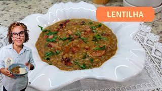 Você tem que fazer esta receita de Lentilha com Bacon e Calabresa [upl. by Blakely555]