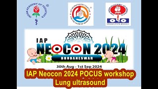 IAP Neocon 2024 POCUS workshop Lung Ultrasound [upl. by Eneryc]