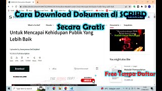 CARA DOWNLOAD PDF DI SCRIBD SECARA GRATIS [upl. by Brigg]