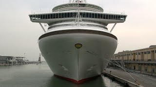 PampO Cruises VENTURA Close up at Venice Cruise Ship Terminal [upl. by Nageet]