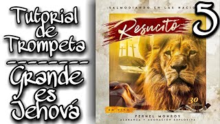 Grande es Jehová Fernel Monroy Tutorial de Trompeta 84 [upl. by Caundra64]