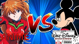 The Walt Disney Alliance VS Anime New Enemy Western CartoonAnime Territory [upl. by O'Mahony]