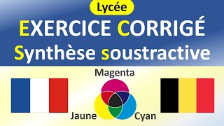 Les synthèses additive et soustractive de la lumière  couleurs des objets  Exercice corrigé [upl. by Aerona]