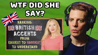 American Reacts to 10 British Accents Ranked [upl. by Edd]