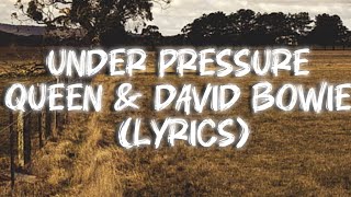 Queen and David Bowie under pressure lyrics [upl. by Schaumberger537]