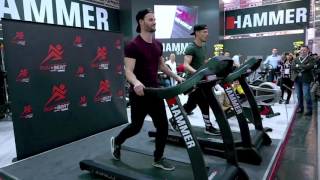 HAMMER Laufbandtanz auf der ISPO [upl. by Elmer]