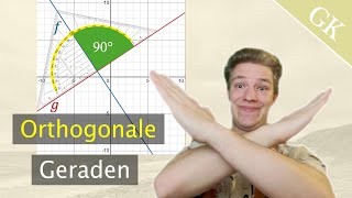 Orthogonale Geraden  SoMussMathe  Geradengleichungen [upl. by Obbard287]