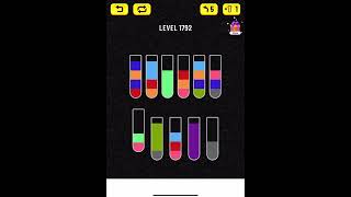 water sort puzzle level 1792 [upl. by Arehsat]