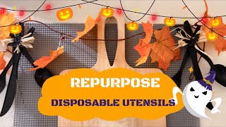 How to Upcycle the Disposable Utensils  Repurpose Utensils  Simply Ena reuse reduce recycle [upl. by Rothberg]