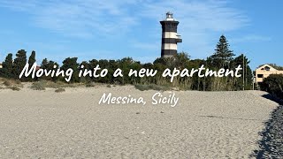 Moving to new appartment in Messina Sicily  Room Tour vlog studyabroad studyinitaly [upl. by Zaria46]