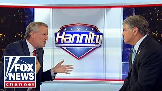 Hannity grills NYC Mayor De Blasio in explosive interview [upl. by Nawotna852]