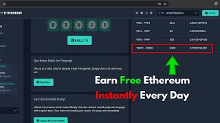 Earn FREE 01 ETH Every Day Earn Free Ethereum Instantly [upl. by Noletta]