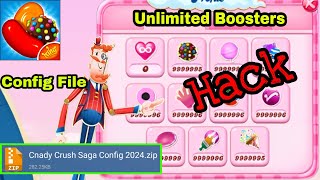 Candy Crush Saga Hack 2024  Config File Unlimited Boosters  Facebook Connect [upl. by Bremen653]