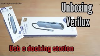 UNBOXING Verilux USBC docking station for mobile and laptop [upl. by Oratnek]