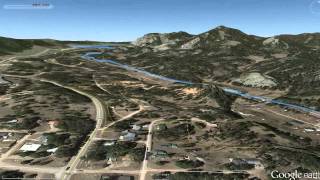 Mickelson Trail GoogleEarth Flyover Edgemont to Deadwood [upl. by Ia55]