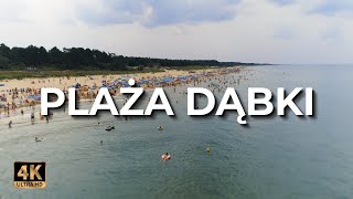 Plaża Dąbki  Plaża w Dąbkach z drona  Lato  LECE W MIASTO™ 4k [upl. by Rachaba2]