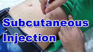 How to Inject a Subcutaneous Injection  Subcutaneous Injection Technique  Insulin Injection [upl. by Erdnua]