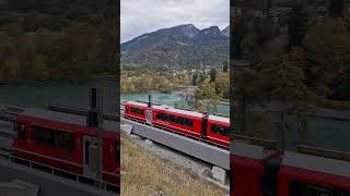 Rhb 3105 trainspotting swisstrain railway graubünden train trainvideo switzerland [upl. by Juxon]