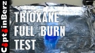 Trioxane FirestarterStove Full Burn Test [upl. by Desta466]