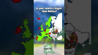 TheItalianMapper1 Is your country bigger than Baltics baltics map mapping collab geography [upl. by Sainana]