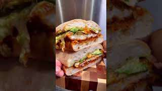 Chicken Parm Sando chickenparm easyrecipe cooking homecooking friedchicken cookingtiktok [upl. by Reiniar]