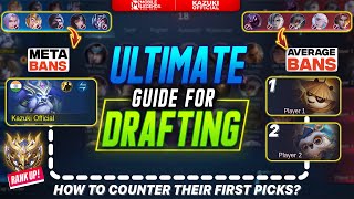 THE ULTIMATE DRAFTING GUIDE TO REACH IMMORTAL FAST IN MLBB [upl. by Bonacci]