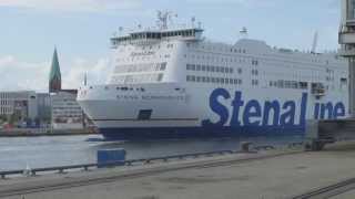 Stena Scandinavica legt ab in Kiel nach Göteborg  Stena Line Ferry to Gothenburg  Sweden in Kiel [upl. by Drain]