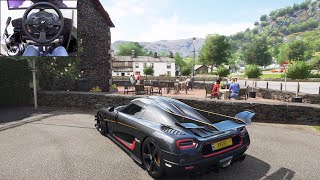 Koenigsegg One1  Goliath Race  Forza Horizon 4  Thrustmaster T300RS gameplay [upl. by Frederich205]