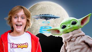 Baby Yoda amp Outer Space Adventures Fun Squad Compilation Video [upl. by Kial]