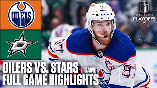 Edmonton Oilers vs Dallas Stars Game 1  NHL Western Conference Final  Full Game Highlights [upl. by Einnor]