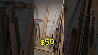 Lumber Storage Rack On A Budget diy howto [upl. by Lavona]