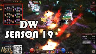 DW Season 19 Darkness Wizard  Master 5  New SKill Meteo Storm of Gale  MU Online Server RealMU [upl. by Caras862]