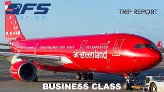 TRIP REPORT  Air Greenland  A330 200  Copenhagen CPH to Kangerlussuaq SFJ  Business Class [upl. by Ynnej]