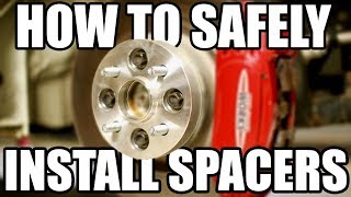 How to Safely Install Wheel Spacers [upl. by Peder]