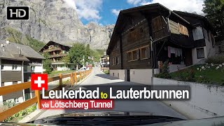 Leukerbad to Lauterbrunnen  Scenic Drive Switzerland [upl. by Aleacem]