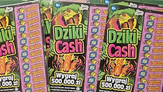 Zdrapki Lotto 🎲 DZIKI CASH 0740 👉 PREMIERA 👉 5 zdrapek [upl. by Nnadroj]