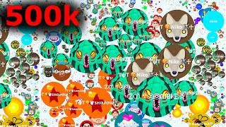 500 k Agario Lobby Agario Hacked Gameplay [upl. by Ochs]