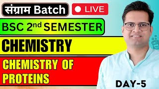 Chemistry Of ProteinsAmino AcidsBSc 2nd Semester Chemistry With Objectivebedkdian [upl. by Aymer]