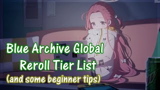 Blue Archive Global Reroll tierlist amp early game tips [upl. by Heck560]