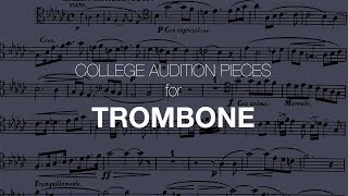 College Audition Pieces for Trombone [upl. by Lemert70]