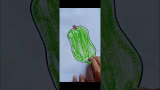 Papaya drawing🥑art drawing viralvideo youtubeshorts shorts pencildrawing sketch [upl. by Nemaj]