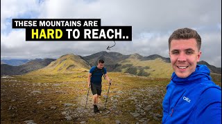 Climbing some of the most Remote Scottish Mountains The Alltbeithe Trio Glen Affric [upl. by Etireuqram]