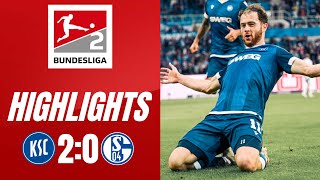 Karlsruher SC  FC Schalke 04 20 Highlights 2 Bundesliga 202425 [upl. by Ekoorb740]